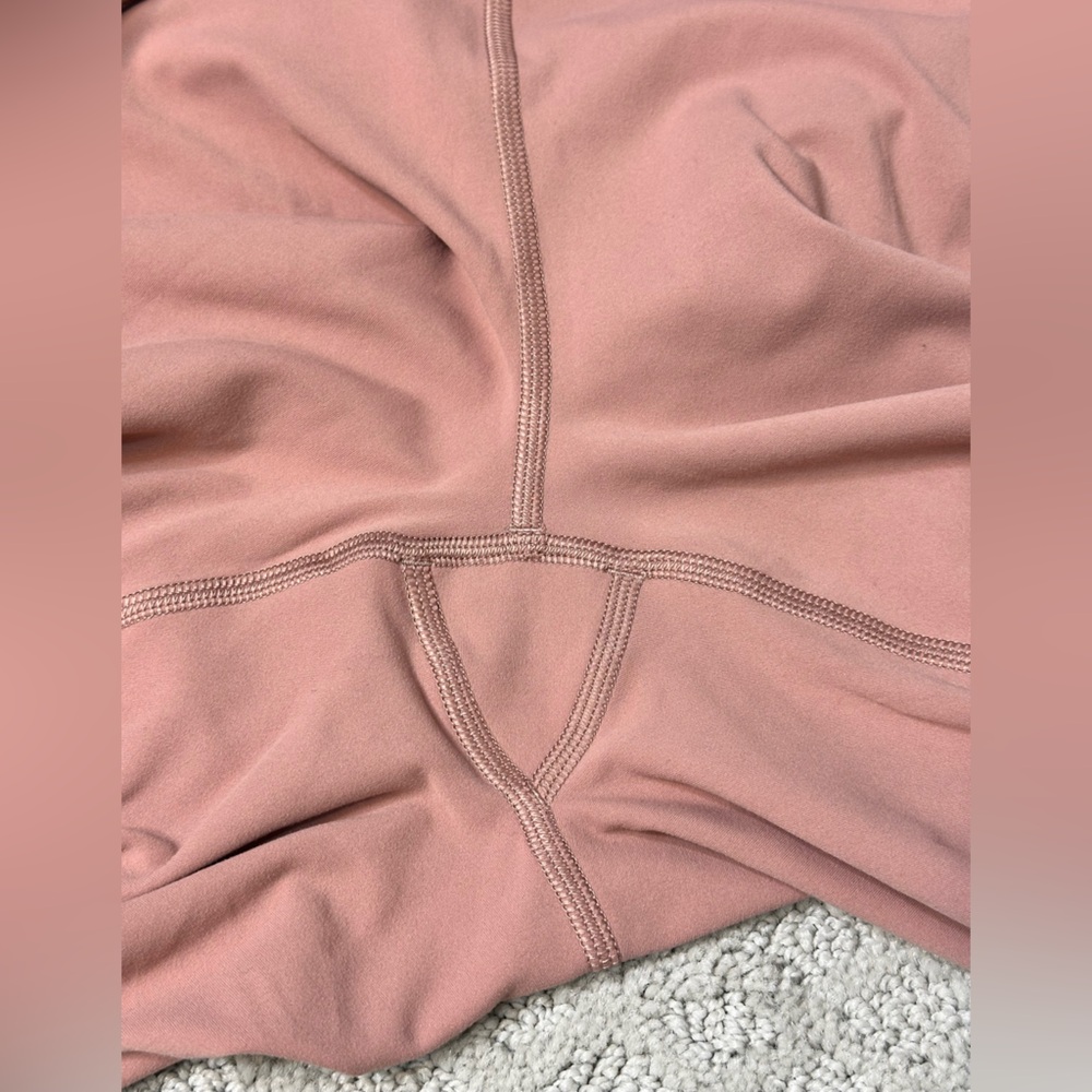 Sz L Vuori Colorblock Studio leggings full length high rise pale pink dusty rose - Picture 7 of 10